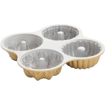 Nordic Ware 91377 Mini Bundt-Form - Kleine Backform, Gussaluminium Nordic Ware 91377 Mini Bundt-Form - Kleine Backform, Gussaluminium