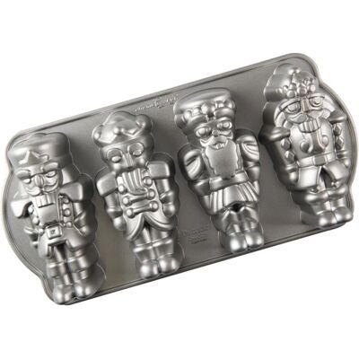 Nordic Ware Nutcracker Cakelet Pan Gold - Cake Pan Nordic Ware Nutcracker Cakelet Pan Gold - Cake Pan