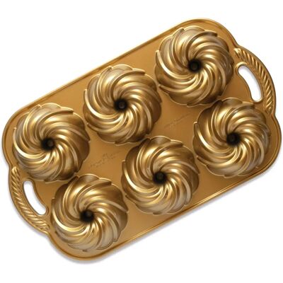 Nordic Ware PG Swirl Bundtiette Form - Bakedeler Nordic Ware PG Swirl Bundtiette Form - Bakedeler