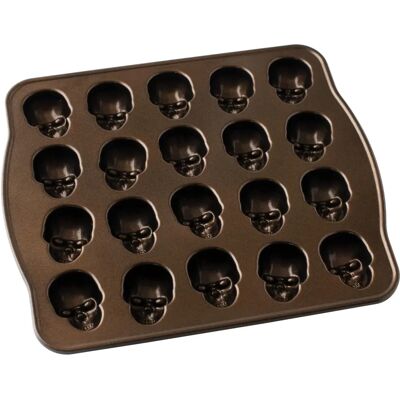 Nordic Ware Schädel Bites Cakelet-Form - Backform - Bronze Nordic Ware Schädel Bites Cakelet-Form - Backform - Bronze