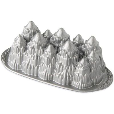 Nordic Ware Alpine Forest Kastenform - Silber, 6 Tassen, Ofenfest Nordic Ware Alpine Forest Kastenform - Silber, 6 Tassen, Ofenfest