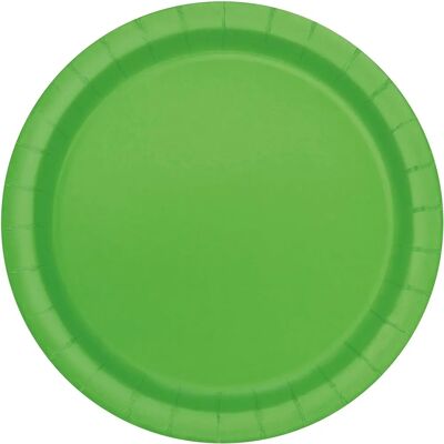 Unique Party 16 Piatti Verde Lime - Party Plates Unique Party 16 Piatti Verde Lime - Party Plates