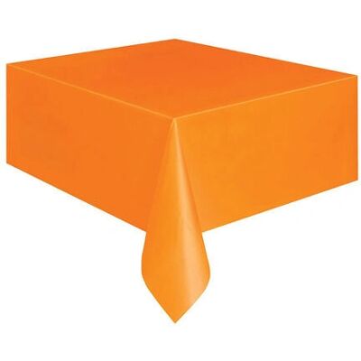 Unique Party 5097 Nappe rectangulaire en plastique orange - Jetable - Publicité Unique Party 5097 Nappe rectangulaire en plastique orange - Jetable - Publicité