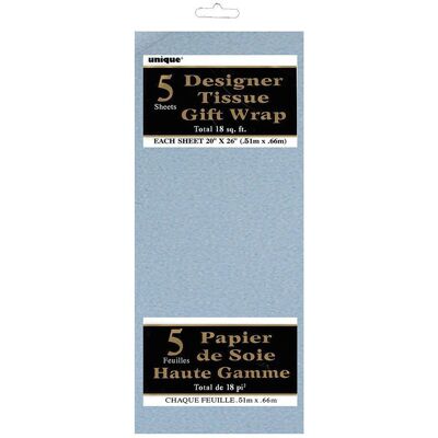 Unique Party - GWP - Metallic Silver - Gift Wrapping Paper - Publicité Unique Party - GWP - Metallic Silver - Gift Wrapping Paper - Publicité