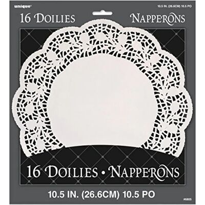 Serviettes en dentelle blanches de 10,5 pouces - Fournitures de fête - Publicité Serviettes en dentelle blanches de 10,5 pouces - Fournitures de fête - Publicité