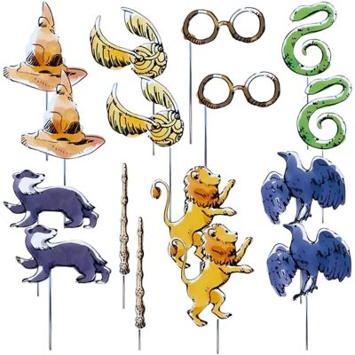 Accessoires Photo Booth Harry Potter - Ensemble de 8 - Multicolore Accessoires Photo Booth Harry Potter - Ensemble de 8 - Multicolore