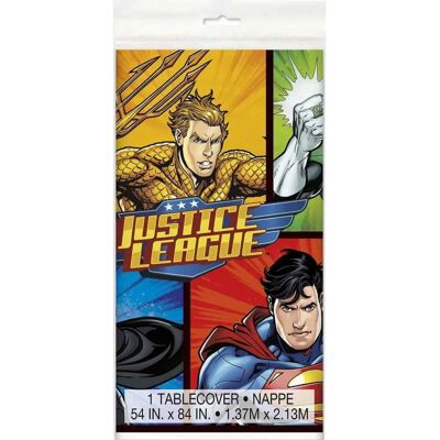 JADEO Toalha de plástico Justice League 137 x 213 cm JADEO Toalha de plástico Justice League 137 x 213 cm
