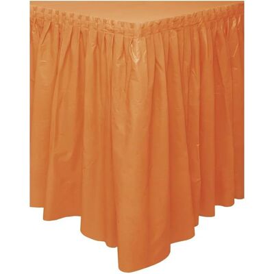 Nappe rectangulaire en plastique orange Unique Party 50049 - Nappe - Publicité Nappe rectangulaire en plastique orange Unique Party 50049 - Nappe - Publicité