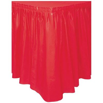 Unique Party - 50053 - Rouge - 73cm x 4.26m - Jupe de table - Publicité Unique Party - 50053 - Rouge - 73cm x 4.26m - Jupe de table - Publicité