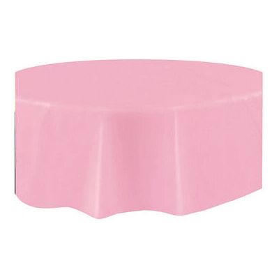 JADEO - 213 cm Rond - Rose clair - Plastique - Nappe - Publicité JADEO - 213 cm Rond - Rose clair - Plastique - Nappe - Publicité
