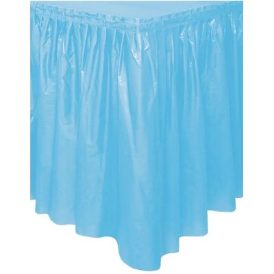 Unique Party - Table Skirt - Powder Blue - Rectangular - Table Skirt Unique Party - Table Skirt - Powder Blue - Rectangular - Table Skirt