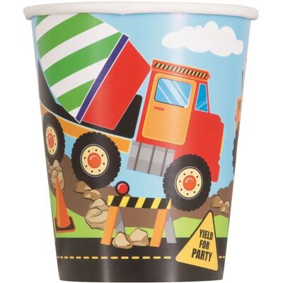 JADEO - Unique - 270 ml - Construction - Gobelets jetables - Publicité JADEO - Unique - 270 ml - Construction - Gobelets jetables - Publicité
