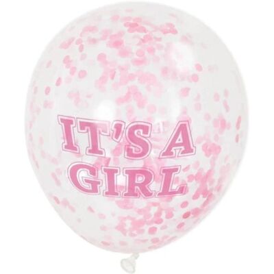 Marque - Modèle - Ballons Confettis Rose - Ballon de Fête - Publicité Marque - Modèle - Ballons Confettis Rose - Ballon de Fête - Publicité