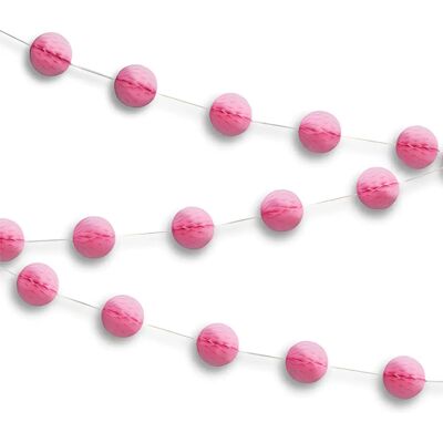 Unique Industries, INC. - Honeycomb garland - Rose - 2.13m - Publicité Unique Industries, INC. - Honeycomb garland - Rose - 2.13m - Publicité