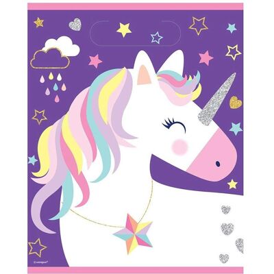 Inconnu Sac cadeau licorne Violet 18 x 23 cm 8-pack - Sacs cadeaux - Publicité Inconnu Sac cadeau licorne Violet 18 x 23 cm 8-pack - Sacs cadeaux - Publicité