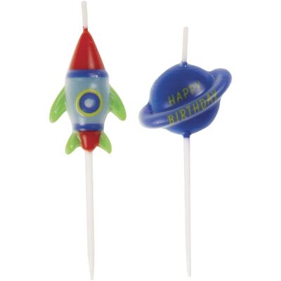 My Other Me 6 Bougies d'anniversaire de l'espace - Bougies d'anniversaire - Publicité My Other Me 6 Bougies d'anniversaire de l'espace - Bougies d'anniversaire - Publicité