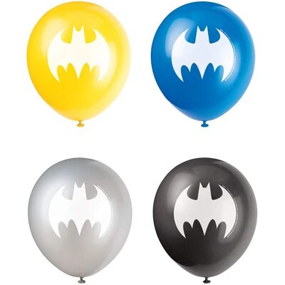 Ballons en latex Batman - 8 pièces - DC Comics - Publicité Ballons en latex Batman - 8 pièces - DC Comics - Publicité