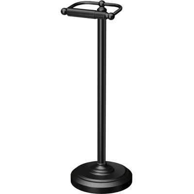 Gatco 1436MX Frittstående toalettrulleholder - Toalettrulleholder - 22” H - Matt svart Gatco 1436MX Frittstående toalettrulleholder - Toalettrulleholder - 22” H - Matt svart