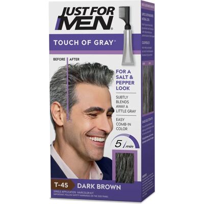 Just For Men T-45 Coloration cheveux brun foncé - Coloration capillaire - Publicité Just For Men T-45 Coloration cheveux brun foncé - Coloration capillaire - Publicité