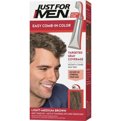 Just For Men Brun Moyen Clair Gris Cheveux Coloration - Coloration Capillaire - Publicité Just For Men Brun Moyen Clair Gris Cheveux Coloration - Coloration Capillaire - Publicité