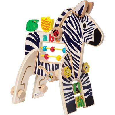 Manhattan Toy Zebra Safari Baby Activity Toy - Multicolor Manhattan Toy Zebra Safari Baby Activity Toy - Multicolor