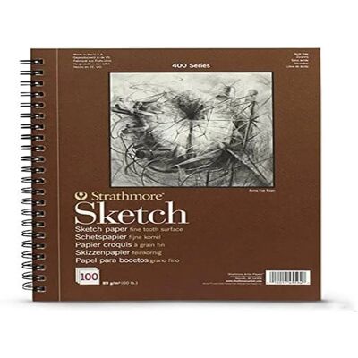 Strathmore - 400 Series Sketch Pad - A4 - 89 g - Spiral - Publicité Strathmore - 400 Series Sketch Pad - A4 - 89 g - Spiral - Publicité