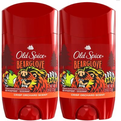 Old Spice Bearglove Deodorant - Men's Invisible Solid, 2.6 Oz Pack of 2 Old Spice Bearglove Deodorant - Men's Invisible Solid, 2.6 Oz Pack of 2