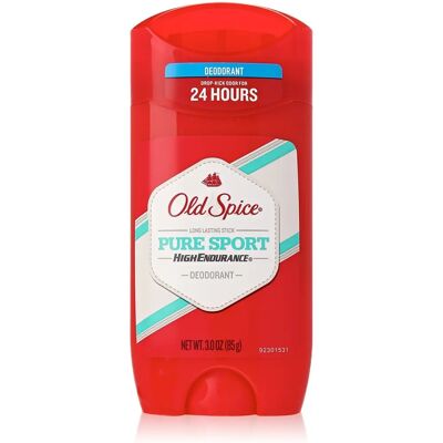 Déodorant Old Spice Haute Endurance Pure Sport en Stick - Publicité Déodorant Old Spice Haute Endurance Pure Sport en Stick - Publicité