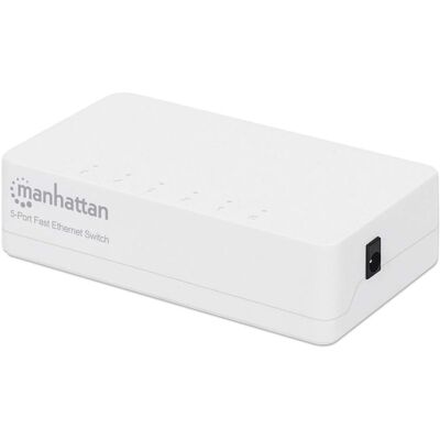 Switch réseau Manhattan 560672 - 5 ports Ethernet rapide - Blanc - Publicité Switch réseau Manhattan 560672 - 5 ports Ethernet rapide - Blanc - Publicité