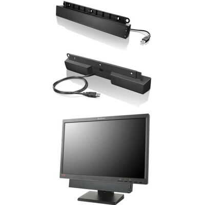 Lenovo USB Soundbar - 2.0 kanály - Černá Lenovo USB Soundbar - 2.0 kanály - Černá