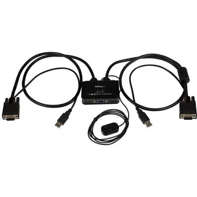 StarTech.com SV211USB KVM-switch - Svart - Support 2 PC - 2048x1536 StarTech.com SV211USB KVM-switch - Svart - Support 2 PC - 2048x1536