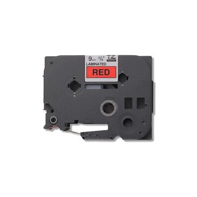 Brother TZE421 Laminated Labeling Tape - 9mm Black/Red Brother TZE421 Laminated Labeling Tape - 9mm Black/Red