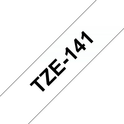 Brother TZE-141 Merkemaskinbånd - Svart på gjennomsiktig Brother TZE-141 Merkemaskinbånd - Svart på gjennomsiktig