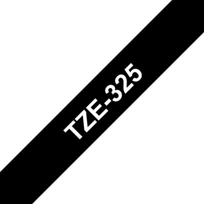 Brother TZE-325 Merkingstape - 9cm, Zwart Brother TZE-325 Merkingstape - 9cm, Zwart