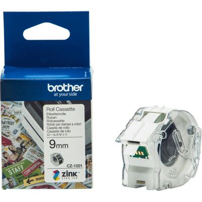 Cinta de Etiqueta Brother CZ-1001 - 9mm, 5m, Tecnología de inyección de tinta Cinta de Etiqueta Brother CZ-1001 - 9mm, 5m, Tecnología de inyección de tinta