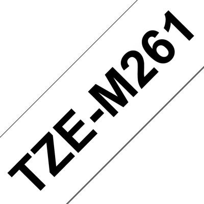 Brother TZE-M261 Nastro per etichette - Nero su bianco - Nastro etichettatrice Brother TZE-M261 Nastro per etichette - Nero su bianco - Nastro etichettatrice