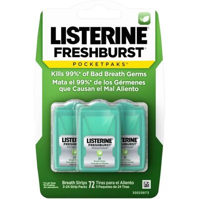 Listerine Mint Pocketpaks Breath Strips - Breath Freshener Listerine Mint Pocketpaks Breath Strips - Breath Freshener
