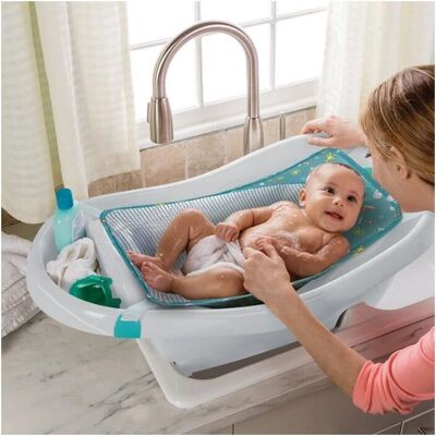 Ingenuity Summer by Comfy Clean Deluxe Newborn to Toddler Bather 0-24 Months Ingenuity Summer by Comfy Clean Deluxe Newborn to Toddler Bather 0-24 Months