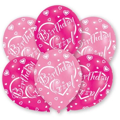 Amscan Pink 'Birthday Girl' Ballonparty-Dekoration Amscan Pink 'Birthday Girl' Ballonparty-Dekoration