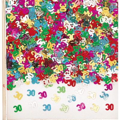 Amscan INT37130-90 Confettis d'anniversaire 30 ans - Confettis de fête - Publicité Amscan INT37130-90 Confettis d'anniversaire 30 ans - Confettis de fête - Publicité