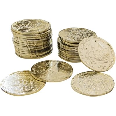 Molly & Rose Gouden Munt Kostuumaccessoires - 72 stuks - Unisex Molly & Rose Gouden Munt Kostuumaccessoires - 72 stuks - Unisex