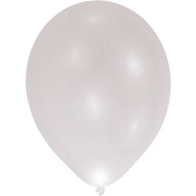 Amscan AEG9901054 Silber LED-Luftballons - Strandball Amscan AEG9901054 Silber LED-Luftballons - Strandball