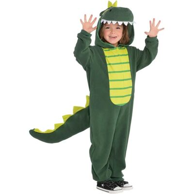 Kinder Dinosaurus Onesie - Groen met Capuchon & Staart - Kostuum voor Kinderen Kinder Dinosaurus Onesie - Groen met Capuchon & Staart - Kostuum voor Kinderen