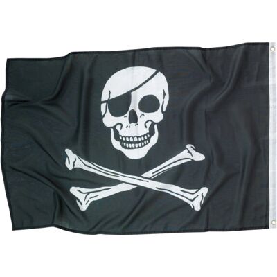 Amscan Piratenflagge - 92x60 cm Dekoration für Piratenparty Amscan Piratenflagge - 92x60 cm Dekoration für Piratenparty