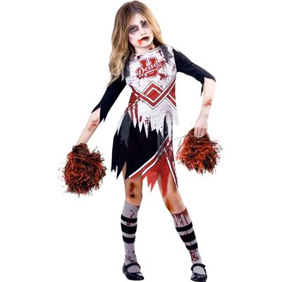 Costume da cheerleader zombie rosso Amscan - Bambini 9-10 anni Costume da cheerleader zombie rosso Amscan - Bambini 9-10 anni