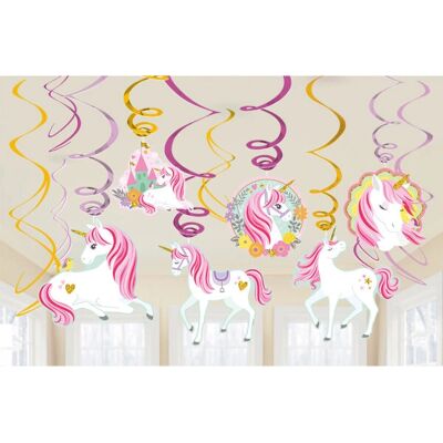Décorations de fête Licorne Amscan 671929 - Spirales Décorations de fête Licorne Amscan 671929 - Spirales