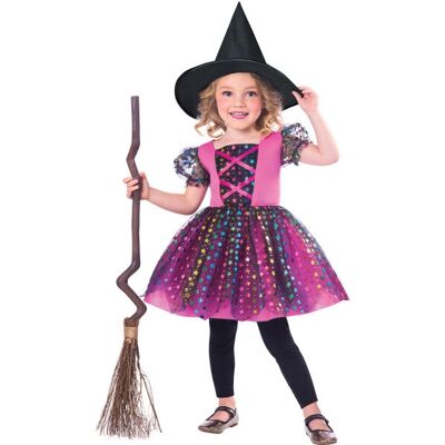 Disfraz de Bruja Arcoíris Amscan 9903406 para niñas 3-4 años Disfraz de Bruja Arcoíris Amscan 9903406 para niñas 3-4 años