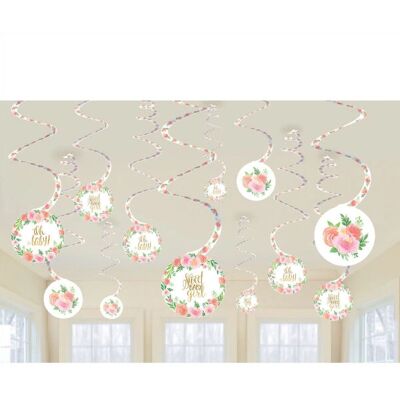 Amscan 672165 Pink Floral Baby Shower Party Decoration - Party decoration Amscan 672165 Pink Floral Baby Shower Party Decoration - Party decoration