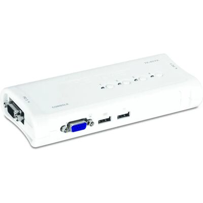 Trendnet TK-407K 4-Port USB VGA KVM Switch - Bürogebrauch Trendnet TK-407K 4-Port USB VGA KVM Switch - Bürogebrauch