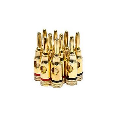 Connettore filo Monoprice 109437 - Spina banana, Oro, Contatto sicuro, Resistente alla corrosione Connettore filo Monoprice 109437 - Spina banana, Oro, Contatto sicuro, Resistente alla corrosione